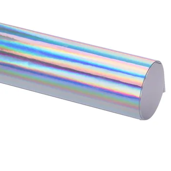 

A4 Sheet Laser Chrome Rainbow Colorful Self Adhesive Lettering Film DIY Design Decals Foils Roll Cutting Sign Craft Vinyl Film