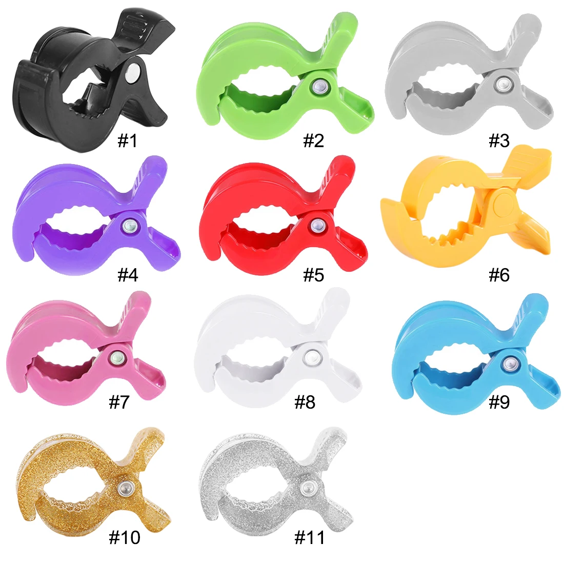 

Colorful New Baby Car Seat Accessories Toy Lamp Pram Stroller Peg To Hook Cover Blanket Clips