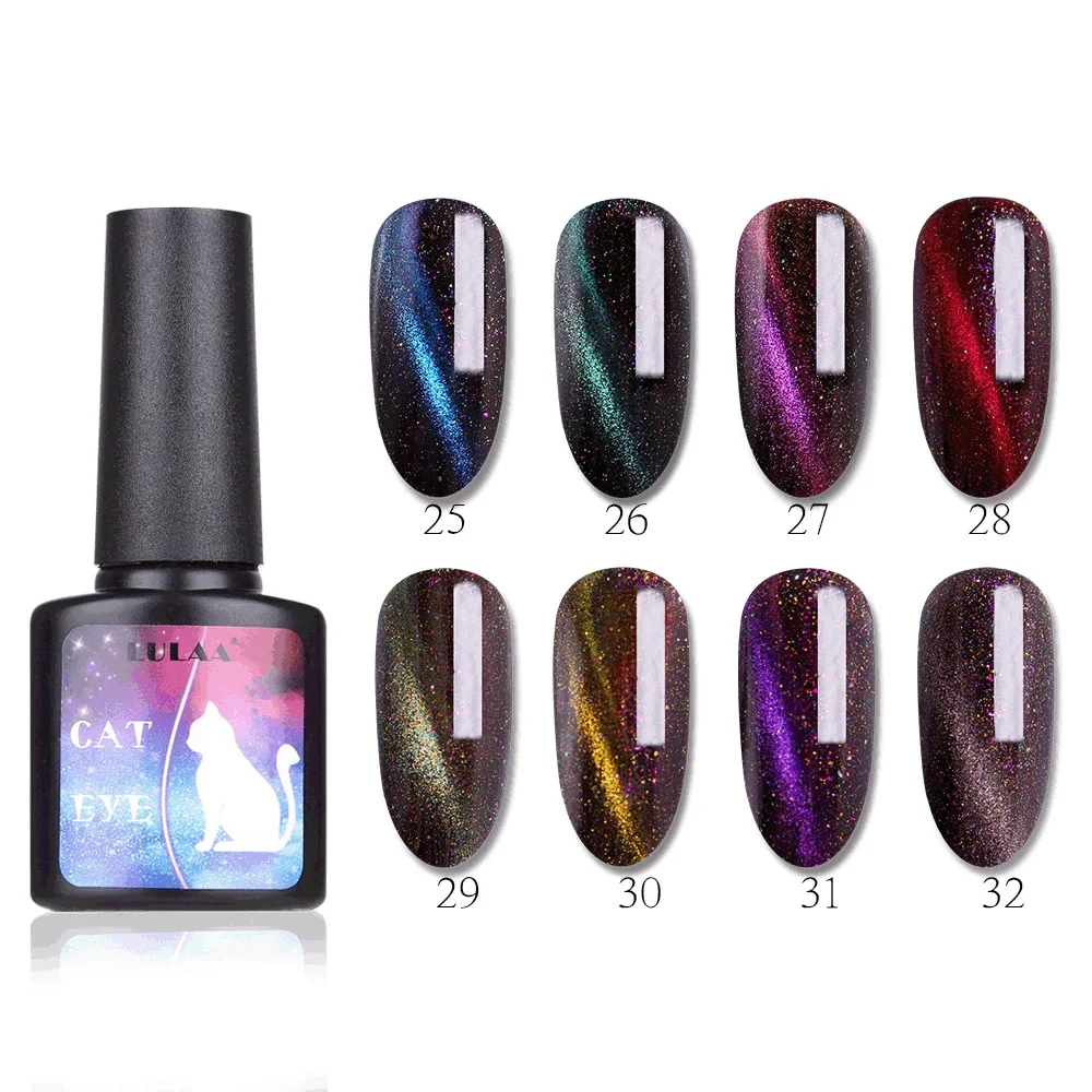 

Nail Polish Chameleon Magnetic Magnet Varnish Soak Off Nail Art 3D Cat Eye Nail Polish Magnetic Aurora Series 8ml Varnish Magnet