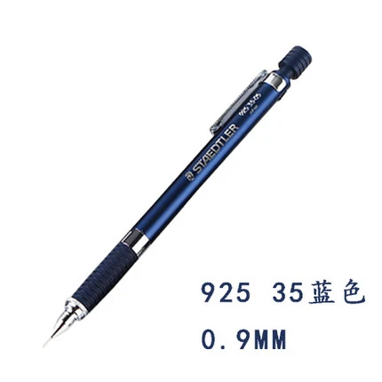 Пособия по немецкому языку STAEDTLER 925 25 старших металлический графитовый автоматический механический карандаш чертежные принадлежности 0,3/0,5/0,7/0,9/2,0 мм - Цвет: blue 09mm