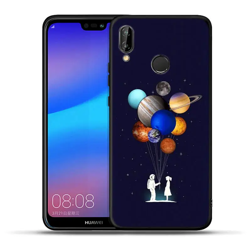 Чехол для телефона с узором для huawei mate 20 10 P30 P20 P10 P9 P8 Lite Pro P Smart Черный силиконовый чехол s Coque Fundas