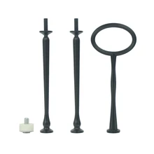 Без тарелок полезный 3 ярусный Торт плиты Стенд центр подставки для удочек для свадебной вечеринки овальной формы стержень деко кекс стенд