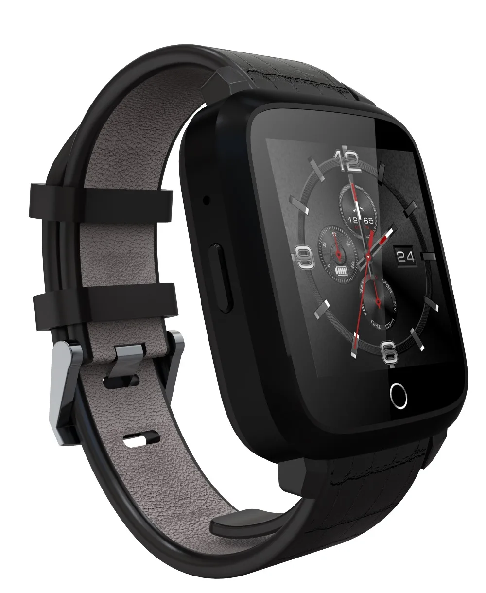 Android 5.1 Dynamic Heart rate Defect WIFI 3G Sport GPS Watch for man U11S Leather strap HD Screen HD Camera Smart Clock
