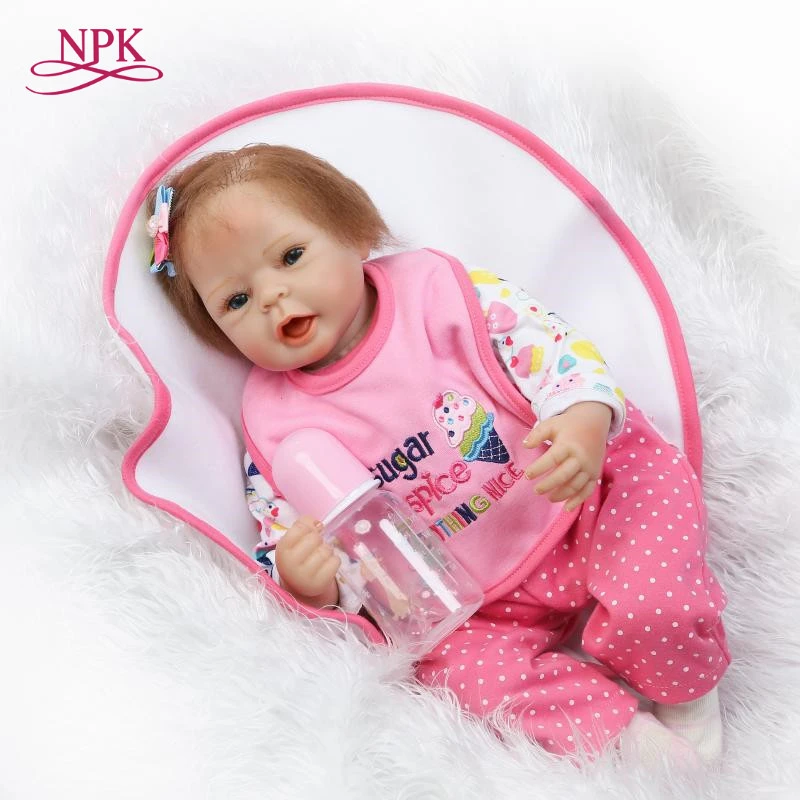 

NPK reborn doll with soft real gentle touchfree shipping reborn baby doll lifelikegirl doll forchildren gift Christmas
