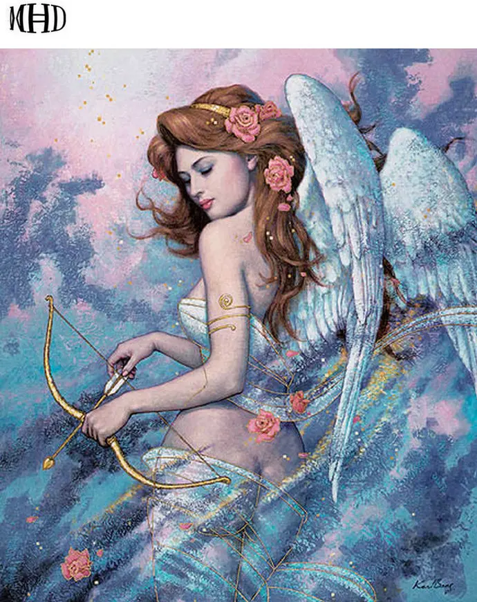 

MHD5D Diamond Embroidery Girl Diy Diamond Mosaic Pictures Living Room Decoration Diamond Painting Cross Stitch Female
