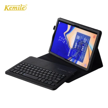 

Kemile For Samsung Galaxy Tab S4 10.5 T830 T835 Case Bluetooth Keyboard Leather Stand SM-T830 SM-T835 Cover Russian Keyboard