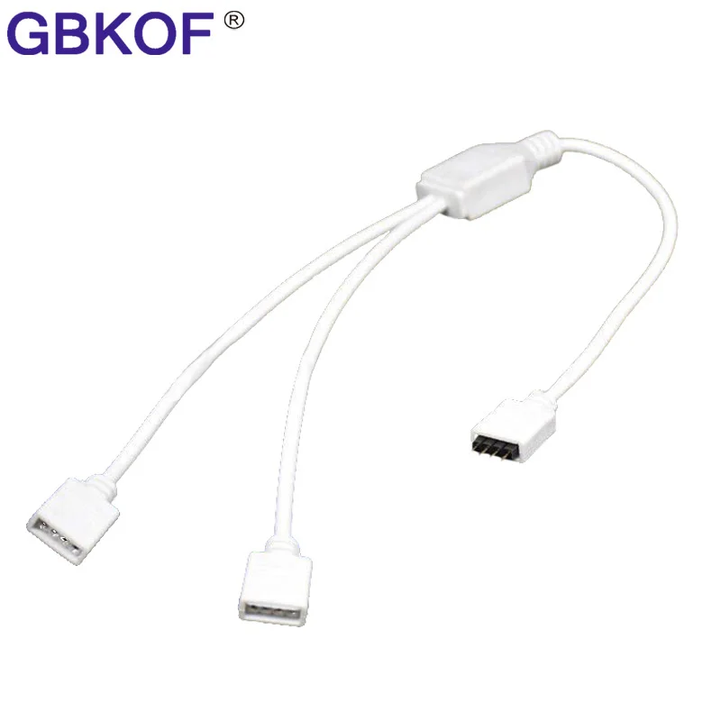 1to2 1to3 1to4 conector hembra RGB tira de accesorio LED Cable extensor divisor con 4 pines conector para 3528 tira de LED 5050
