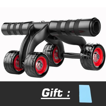 

Four Wheels stimulator Abdominal muscle trainer Wheel Fitness Waist and Abdomen Exercise for Gym Equipment roller 2 in 1