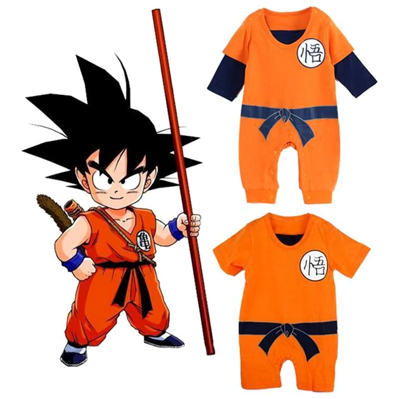Dragon Ball Baby Rompers Newborn Baby Boys Clothes SON GOKU Toddler Jumpsuit Bebes Halloween Costumes For Baby Boy Girl Clothing
