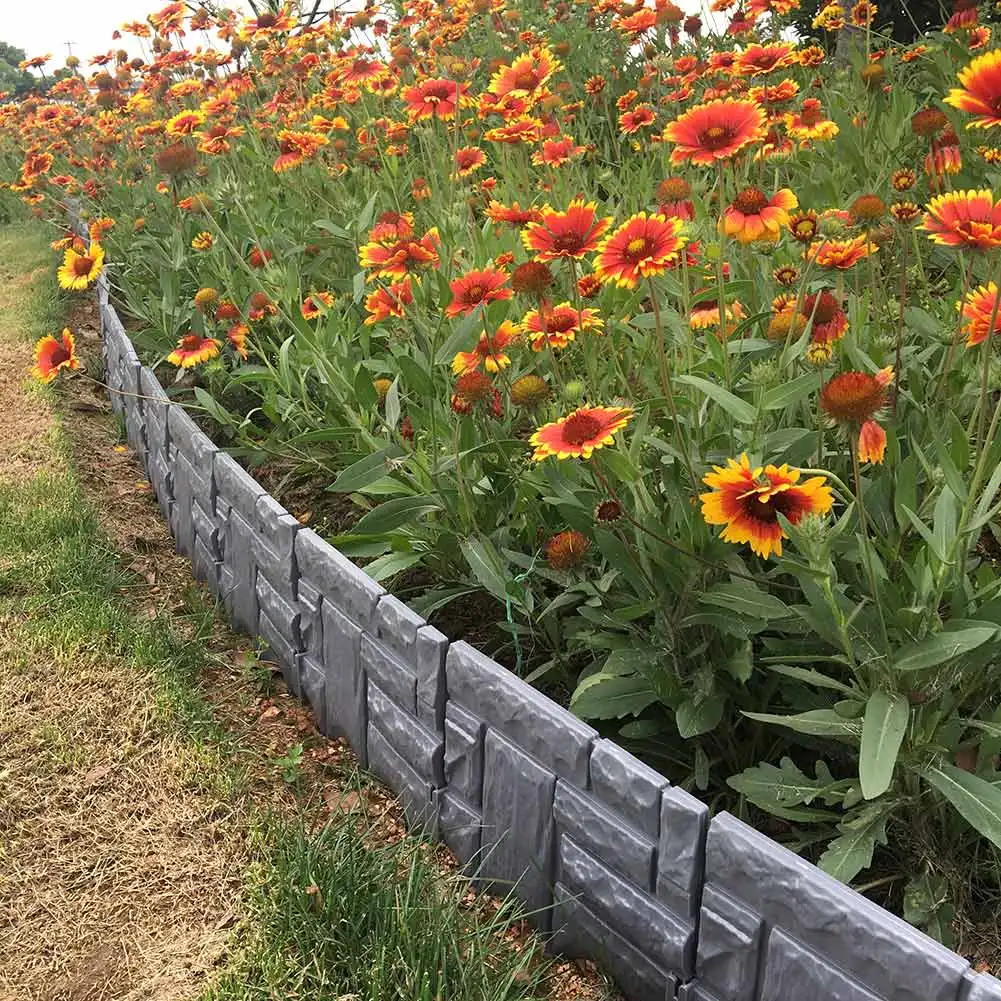 

Garden Brick Cement Fence Cement Stone Mold Concrete Flower Courtyard Lawn Mould Maker RT99