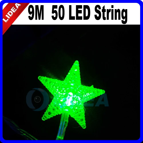 9 м 50 LED звезда Свадьба Вечеринка Сад праздник Navidad украшение Открытый Фея новый