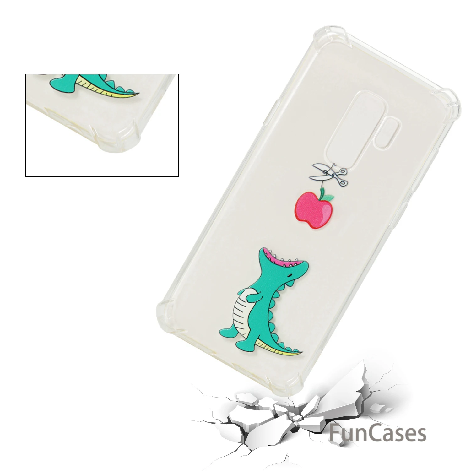 Crocodile Phone Case sFor Carcasa Samsung S9 Plus Soft TPU Back Cover Mobile Glossy Phone Accessory For Samsung Galaxy S9 Plus