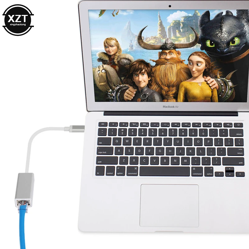 Внешний проводной USB C Ethernet адаптер Сетевая карта RTL8152 USB 2,0 type-C к RJ45 Lan для MacBook Windows 7/10 10/100 Мбит/с