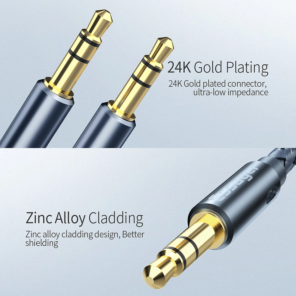 Essager Aux Cable Speaker Wire 3.5mm Jack Audio Cable For Car Headphone Adapter Jack 3.5 mm Cord For Microphone Samsung S10 Plus Essager Aux Cable Speaker Wire 3.5mm Jack Audio Cable For Car Headphone Adapter Jack 3.5 mm Cord For Microphone Samsung S10 Plus