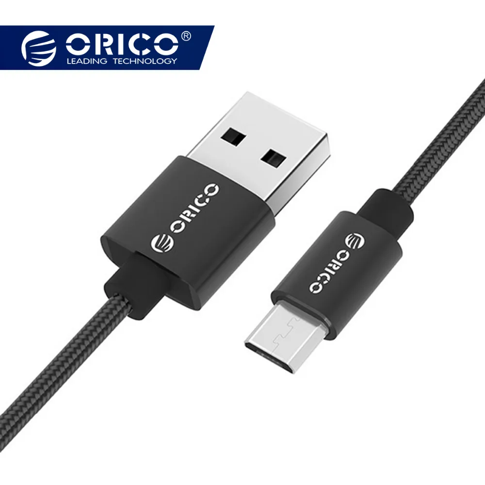 

ORICO 2.4A Micro USB Cable Alloy Nylon Micro USB Data Cable Universal Android Phone Charger Cable 1m for Samsung For Xiaomi