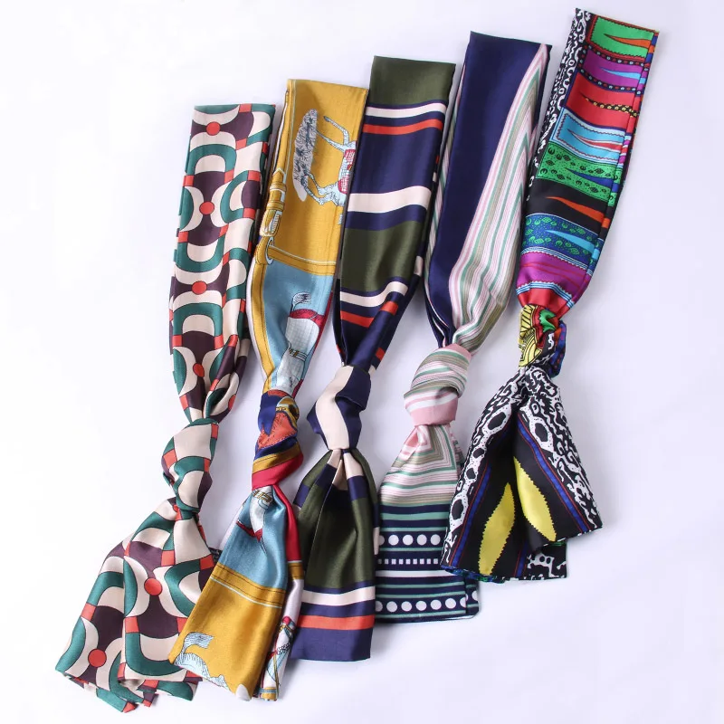 Women Silk Scarf Head Scarves Female Foulard Satin Hijab Handle Bags Scarfs Small Ribbon Hair Band Headband Scarves & Wraps A99 Women Silk Scarf Head Scarves Female Foulard Satin Hijab Handle Bags Scarfs Small Ribbon Hair Band Headband Scarves & Wraps A99