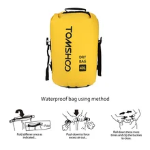 TOMSHOO 40L сумка для плавания Водонепроницаемая сухая сумка мешок Открытый Кемпинг Велоспорт рюкзак сумка для хранения для трав рафтинг катание на лодках Каякинг