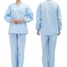 Операционный зал Длинные рукава Ручная стирка одежды можно дезинфицировать разделены костюм