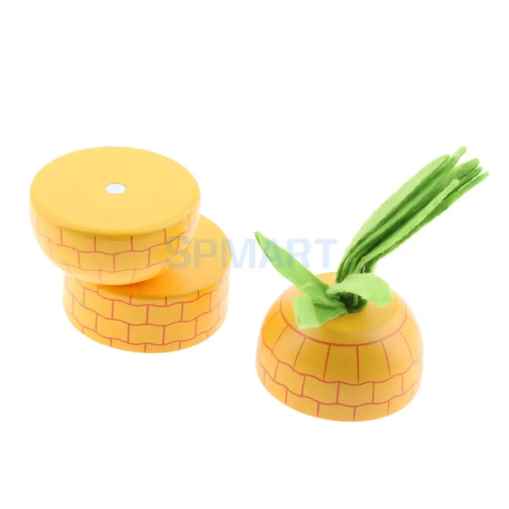 Вид пищевой реквизит деревянный магнитные подключен ролевые игры «ананас»