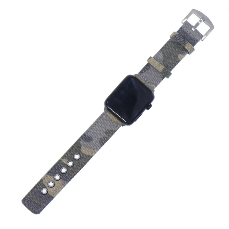 Камуфляж нейлон ремешок Ремешок для наручных часов Apple Watch, версии 3, 2, 1, спортивный браслет, 42 мм, 38 мм, версия для наручных часов iwatch, ремешок