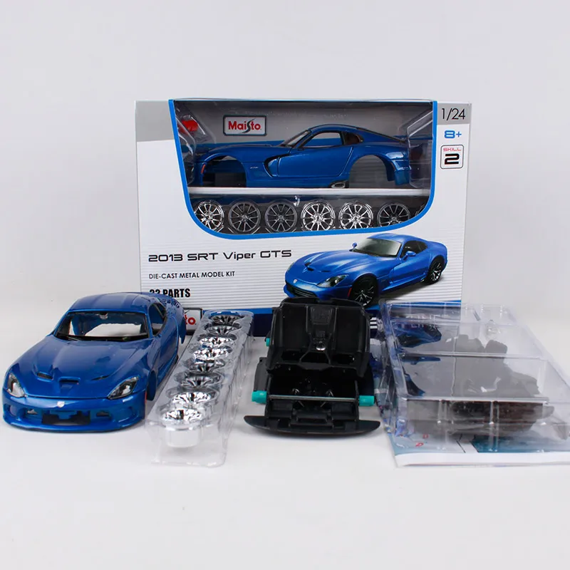 Maisto 1:24 2013 сто viper gts металлический Прокат diecast модель для dodge 33 детали вместе взятые автомобиль литья под давлением собрать автомобиль модель