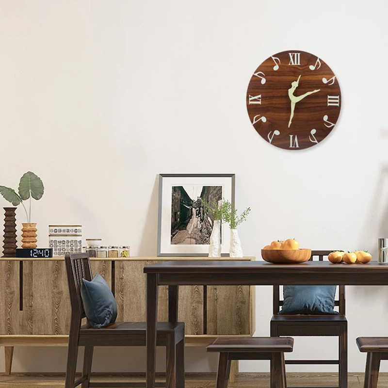 Tidur Inci Dalam Menyala Tamu dekorasi Clock Luminous Jam Catatan Jam Kamar Dinding terbaru Stok Indah Menggantung Gelap untuk Ruang 30 Rumah Menari 12 4 Tidur Inci Dalam Menyala 4