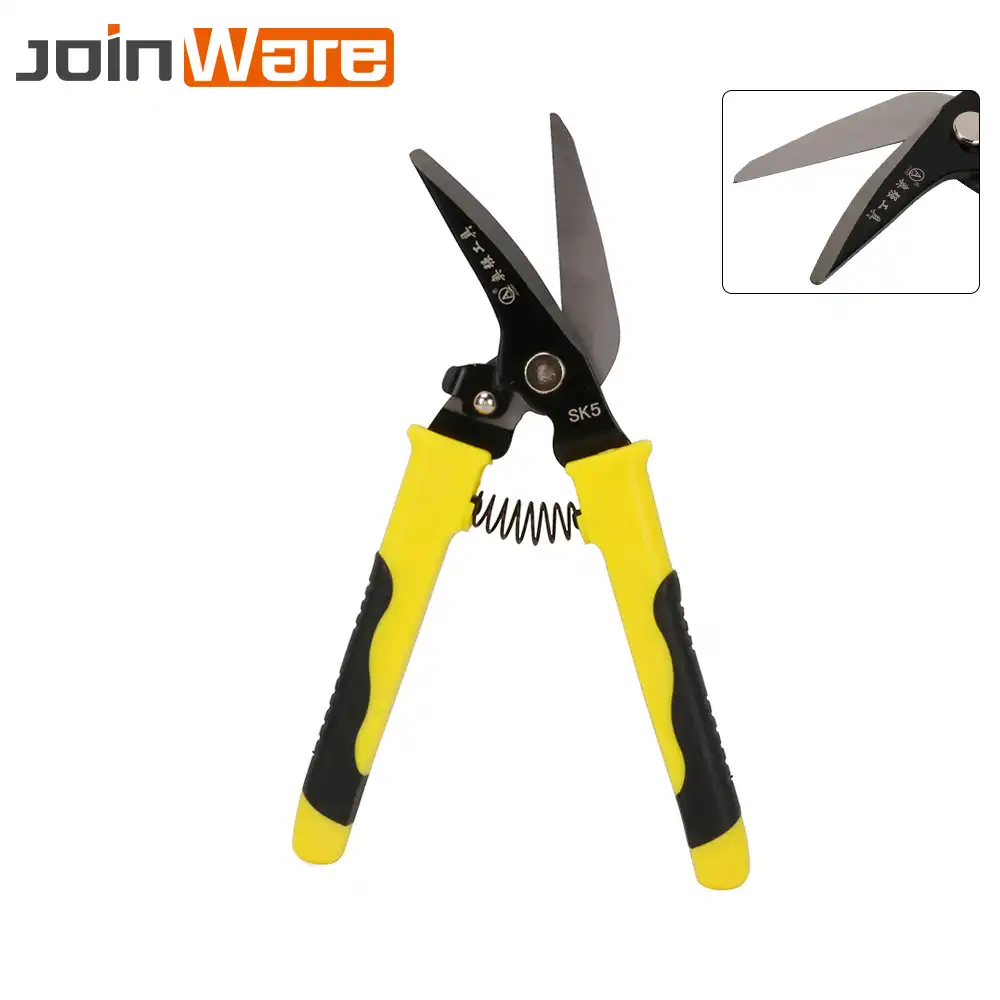 8 Inch Snips Curved Cut Sheet Metal Iron Shear Scissors For Cutting Hand Tool