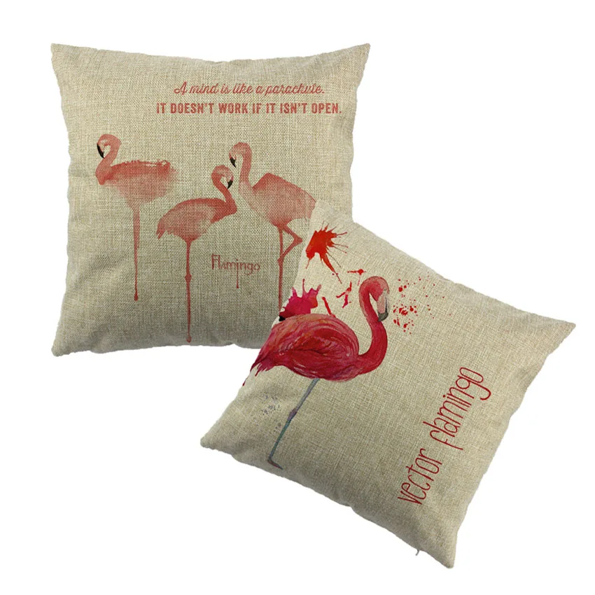 Декоративные наволочки для дивана с изображением фламинго|cushion fashion|cushion importercushion