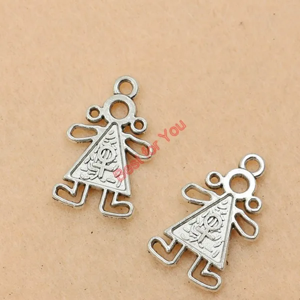 KJjewel тибетские посеребренные подвески в виде Луны звезды девушки ангела модные