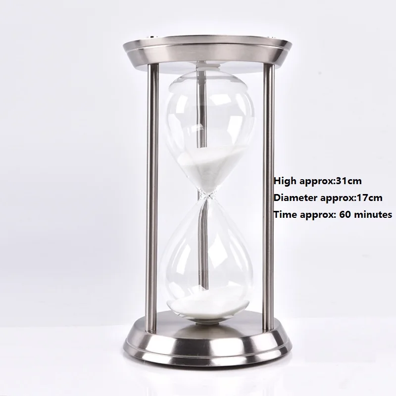 Creative metal Colorful Hourglass Sandglass Sand Clock Timers Wooden Frame Creative Gift Modern Home Decorations Ornaments