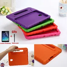 Детский чехол-подставка с ручкой EVA для samsung Galaxy Tab S 8,4 T700 T705 SM-T700 SM-T705 чехол s ручной чехол для планшета+ пленка+ ручка