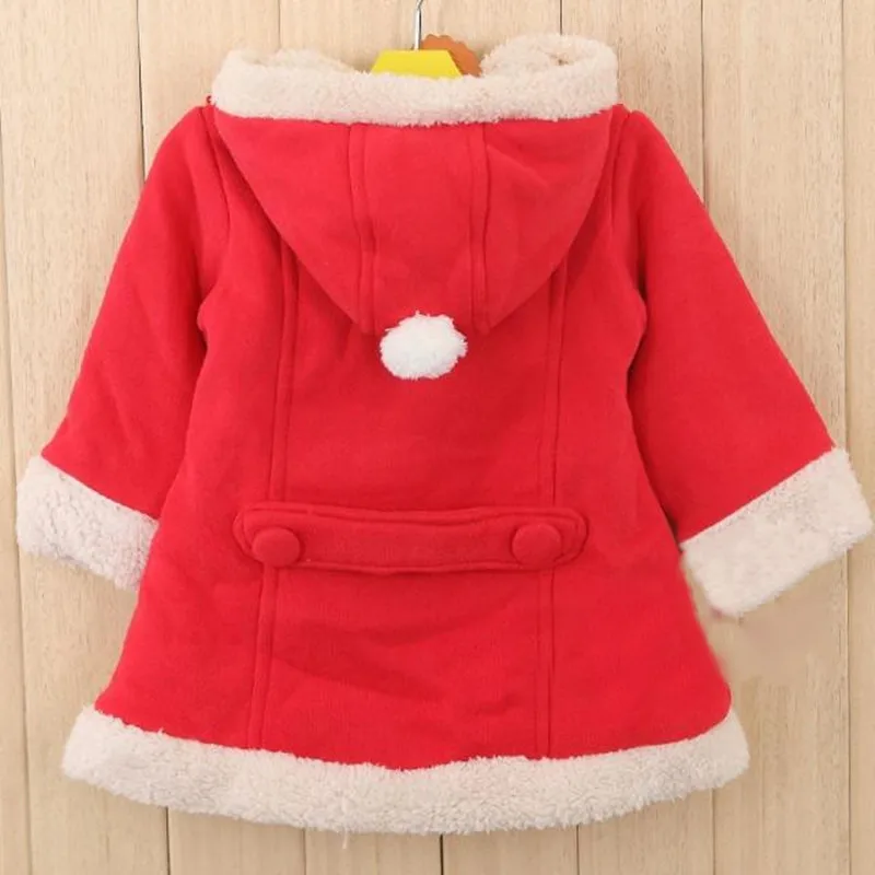 Брендовое зимнее рождественское теплое пальто для маленьких девочек плотная Куртка детская зимняя модная Милая школьная верхняя одежда для девочек Лидер продаж