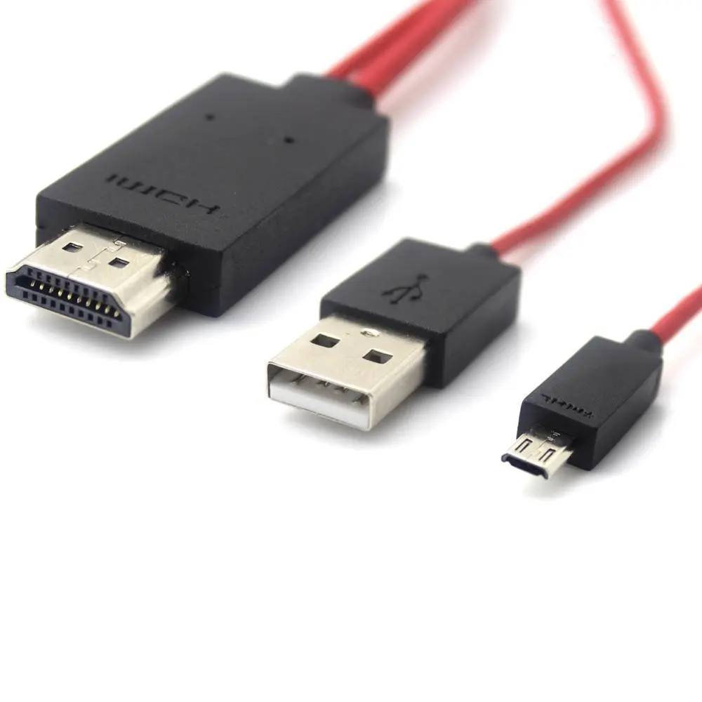 Exquizon HDMI кабель Micro USB 11 булавки к HDTV адаптер для Samsung Galaxy Note 3 S4 S3 AV видео линии