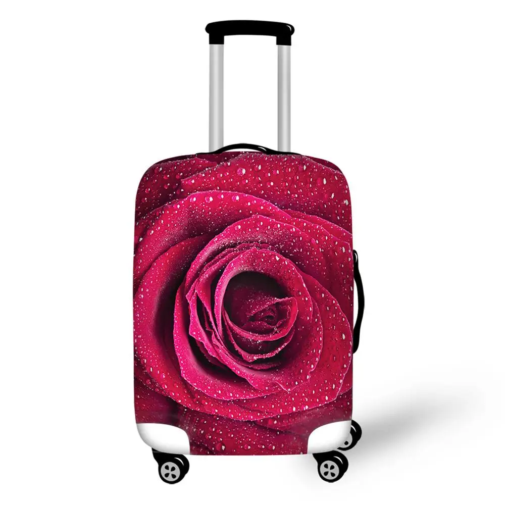 Thick Elastic Luggage Protective Cover Colorful Floral Printed Travel Suitcase Cover for 18 30