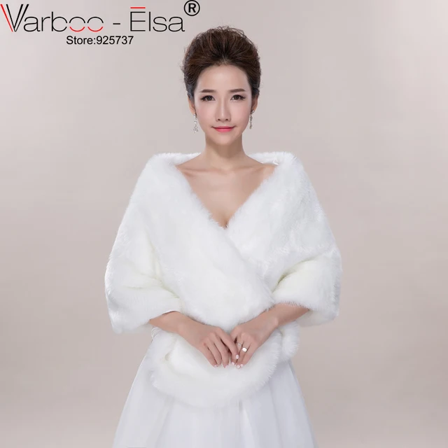 Free Shipping Fur Wrap Shrug Bolero Bridal Shawl Ivory Wedding Free Shipping Fur Wrap Shrug Bolero Bridal Shawl Ivory Wedding Jacket Dress Shrugs Hot