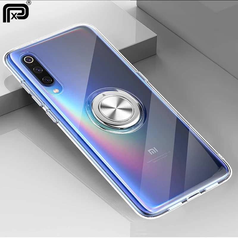 

For Xiaomi mi 9 9 se mi 8 lite Case Soft Transparent Protective Ring Stand Magnetic Back Cover for Xiaomi redmi note 7 pro Cases