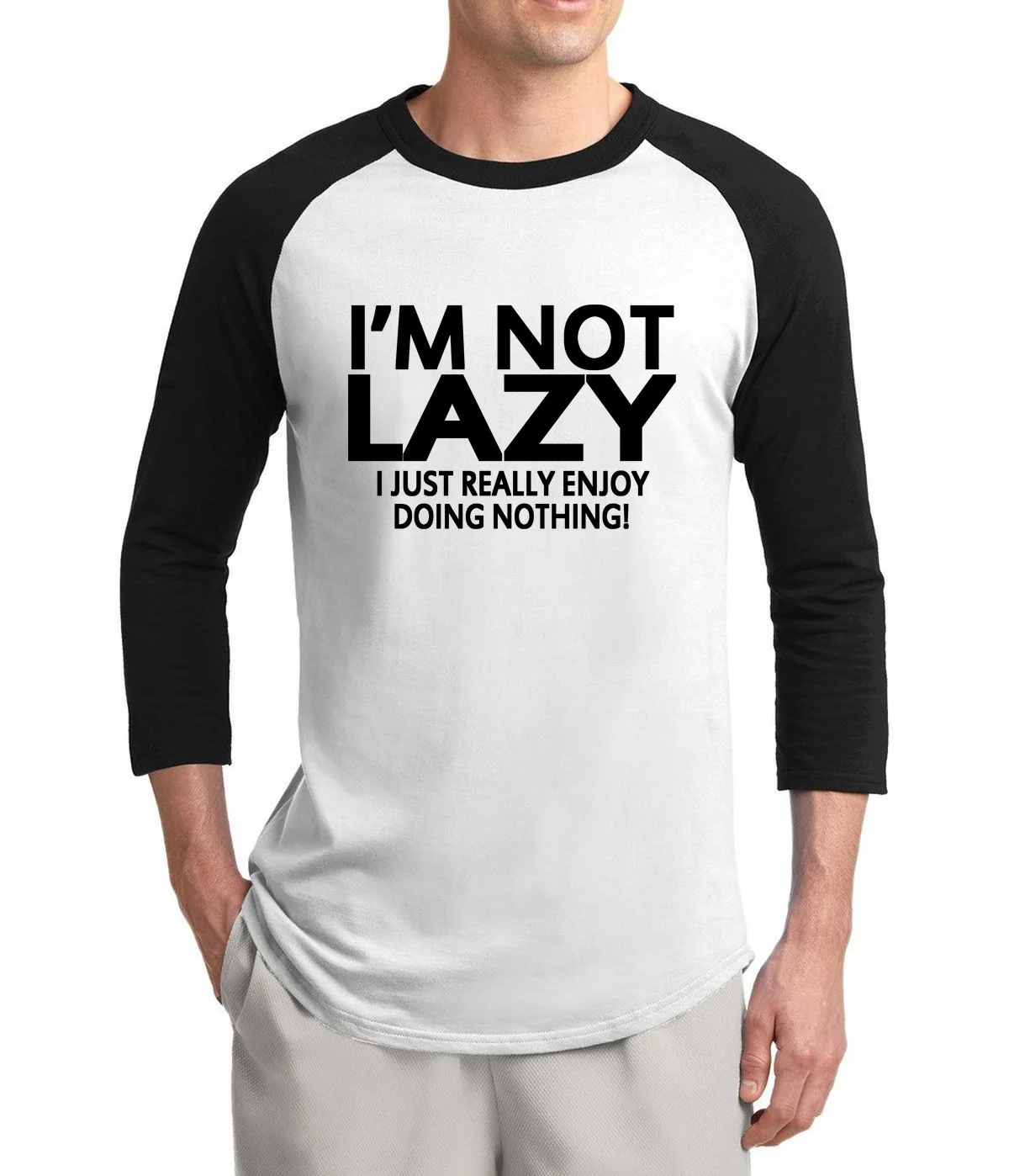 funny tshirts men I'm Not Lazy I Just Enjoy Doing Nothing 2019 summer