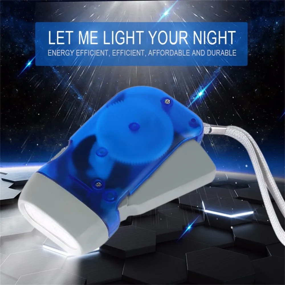 

Flashlight 3 LED dynamo Hand Pressing Crank Power Wind Up Torch Light Crank Traveling Camping Lamp Lights new Arrival Hot sale