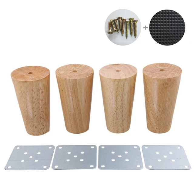 4 Piece 10cm Furniture Parts Sofa Legs Solid Wood Tapered Reliable 4 Piece 10cm Furniture Parts Sofa Legs Solid Wood Tapered Reliable Tea Table