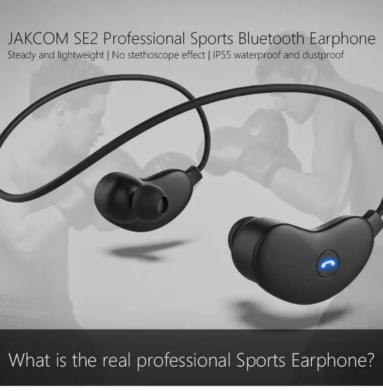JAKCOM SE2 Wireless professional sports Bluetooth Earphone IP55 waterproof stereo earphone With MIC for Andrion IOS Mobile Phone1