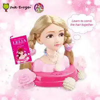 Lelia Fashion Stylist Handmade Hairstyle Hair Model Toy Kawaii Real Life American Girl Dolls Toy Pretend Play Beauty Fashion Toy