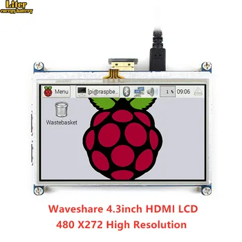 

4.3inch HDMI LCD Resistive Touch Screen Tablet 480 *272 Designed for all Raspberry Pi ,with Back light control