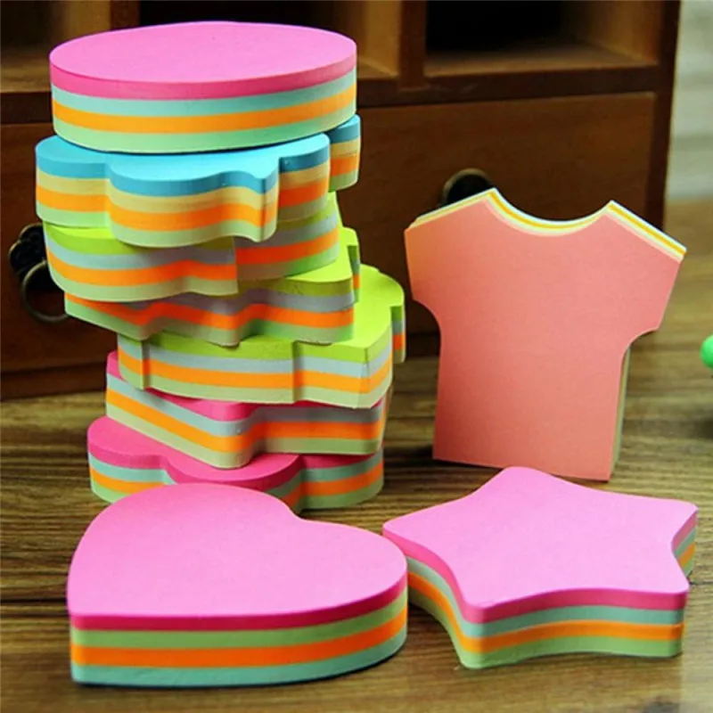 

100 Pages Multi Color Cartoon Sticky Notes School Office Memo Pads Sticker Bookmark Marker Flags Sticker Planner Briefpapier