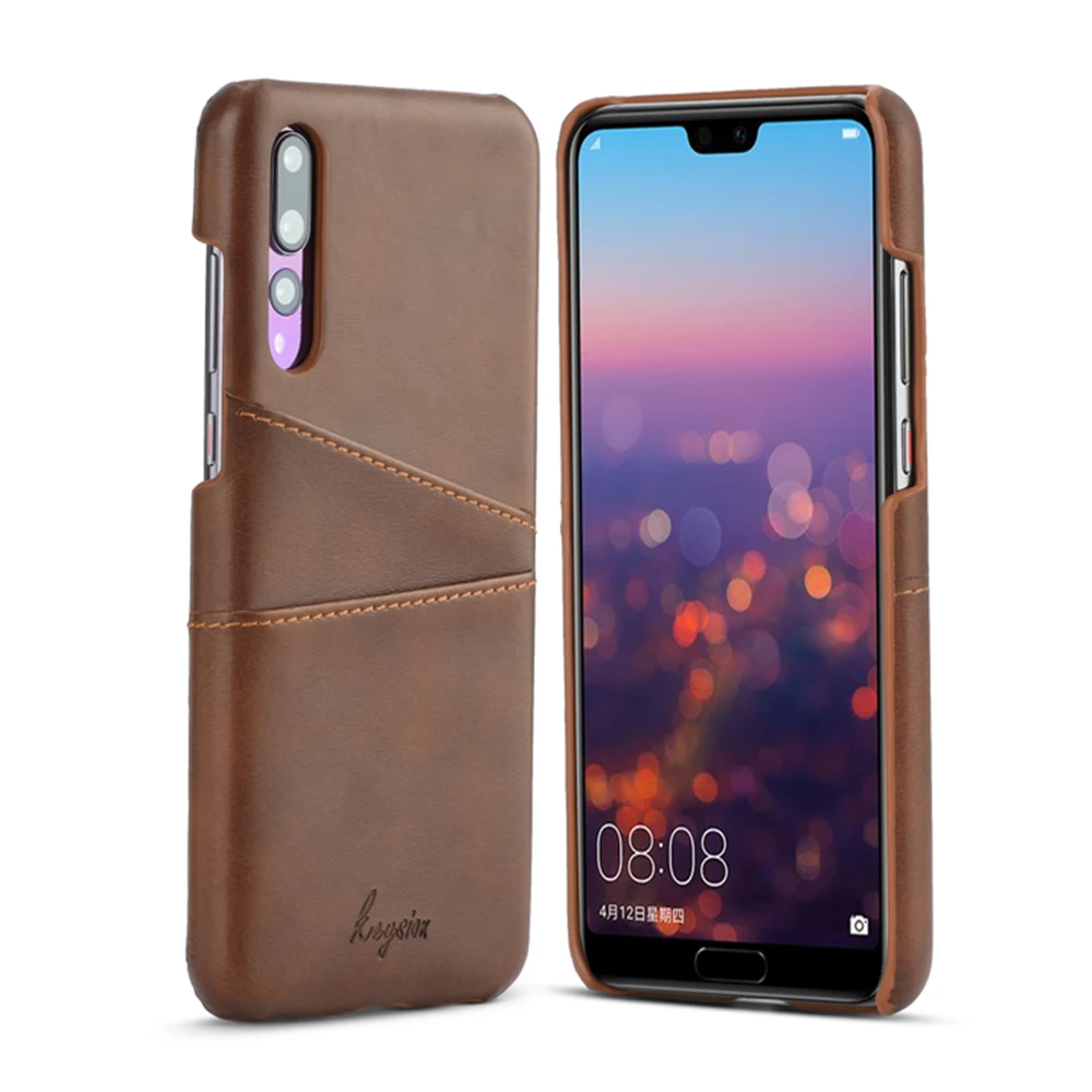 Чехол KEYSION для телефона Huawei P20 Pro кожаный роскошный винтажный кошелек с