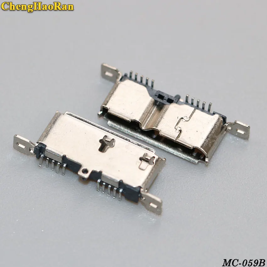 

ChengHaoRan 5PCS Micro USB 3.0 Jack Sockect Tail Connector Female 180 Degree Vertical Charging Port Mobile Hard Disk Interface