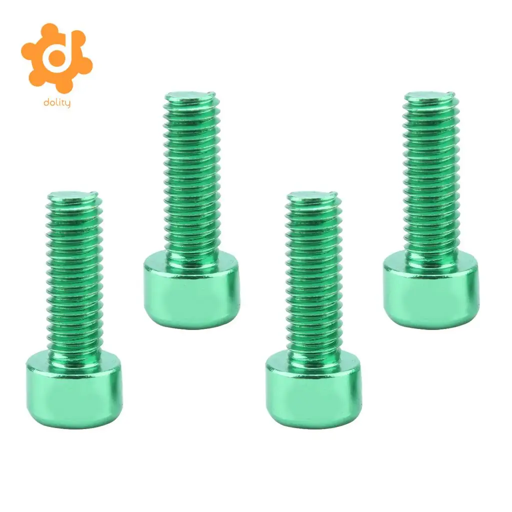 4Pcs Water Bottle Cage Screws Aluminum Alloy Bike Holder Screws for water cage Enhancement Bicycle Water Bottle Accessories