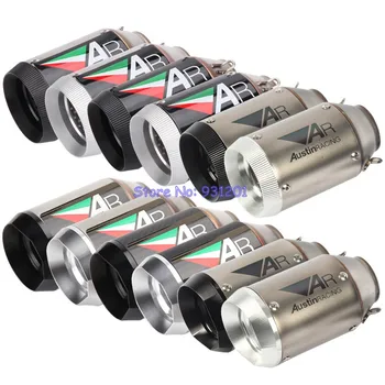 

Inlet 51mm Motorcycle Exhaust Pipe Muffler AR Motorbike Pitbike Moto Escape Universal for S1000RR CBR1000RR Z800 Z900 Z1000 etc.