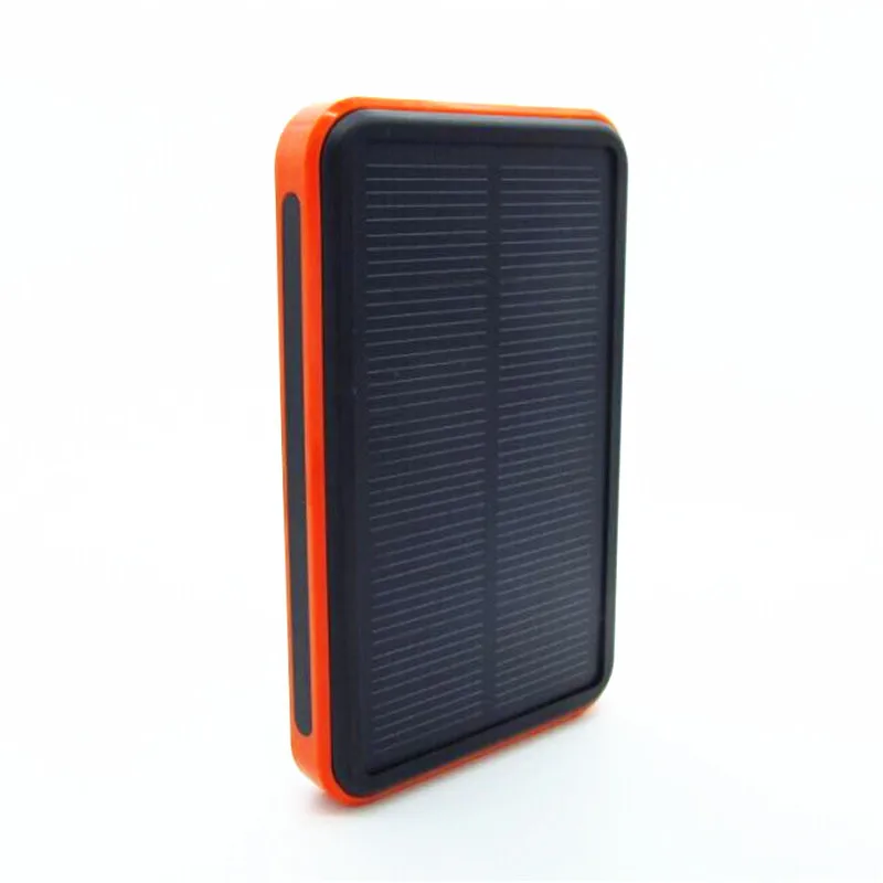 Colaier impermeable Solar Real 10000 mAh Dual USB cargador de batería externa de polímero lámpara de luz al aire libre Powerbank Universal