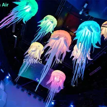 2 м/8 футов Крытый пользовательский RGB Освещение Надувные Медузы для вечерние/потолочные