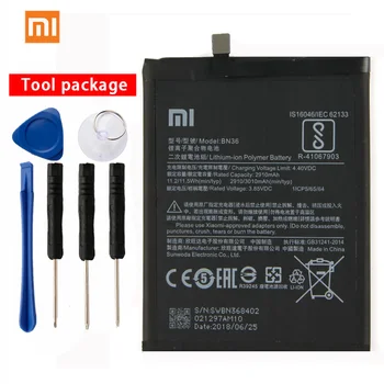 

Original Xiaomi BN36 battery For Xiaomi Mi 6X 3010mAh BN36 3010mAh Battery